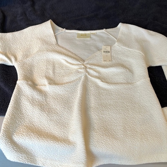 NWT- ANTHROPOLOGY MAEVE LONG SLEEVE TOP - Picture 3 of 9